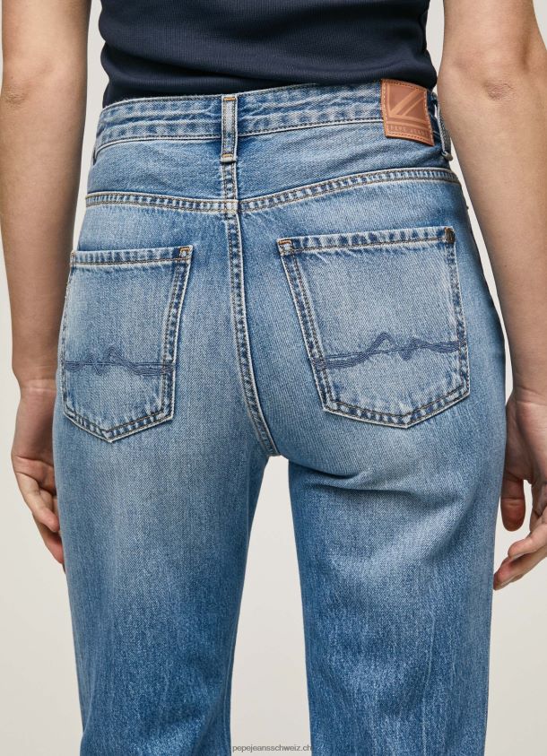 Harper-Jeans mit hoher Taille und ausgestellter Passform Frauen Pepe Jeans Denim 84XH6T64