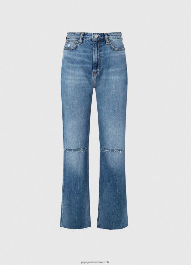 Harper-Jeans mit hoher Taille und ausgestellter Passform Frauen Pepe Jeans Denim 84XH6T64
