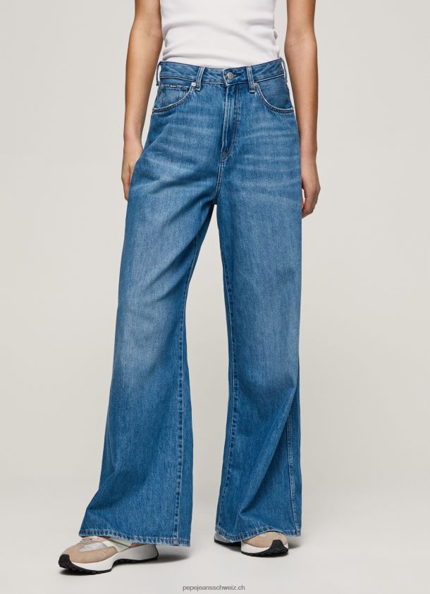 Jaimy Jeans mit hoher Taille und weitem Schnitt Frauen Pepe Jeans Denim 84XH6T79