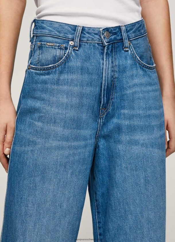 Jaimy Jeans mit hoher Taille und weitem Schnitt Frauen Pepe Jeans Denim 84XH6T79