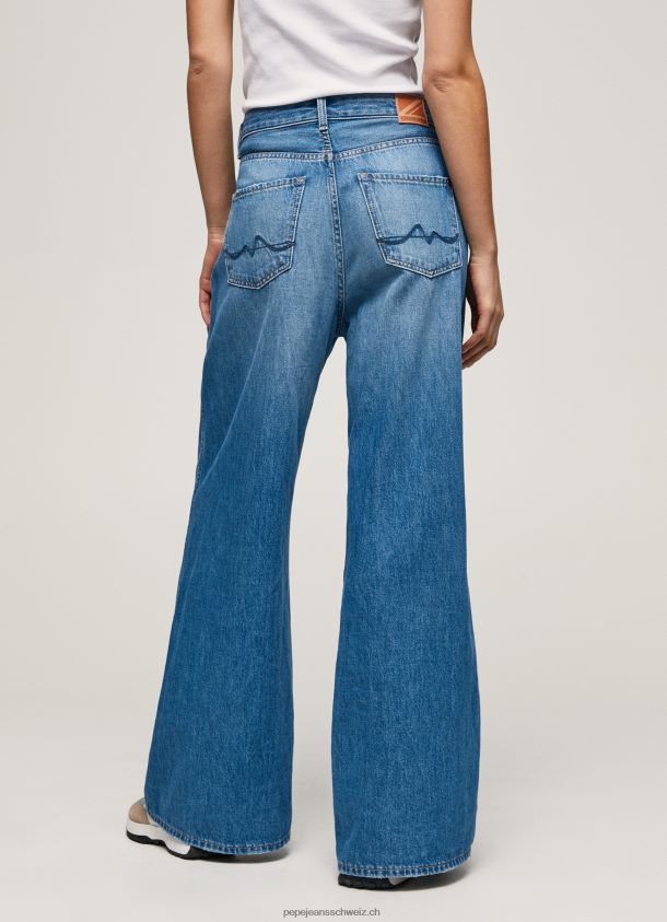 Jaimy Jeans mit hoher Taille und weitem Schnitt Frauen Pepe Jeans Denim 84XH6T79