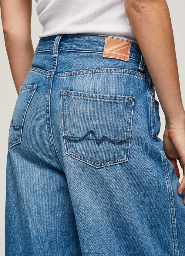 Jaimy Jeans mit hoher Taille und weitem Schnitt Frauen Pepe Jeans Denim 84XH6T79