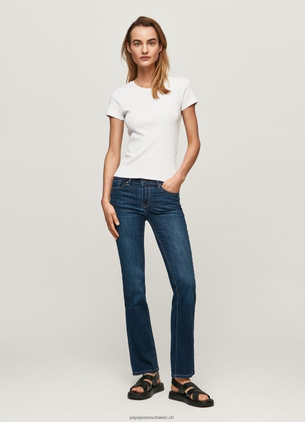Slim-Fit-Jeans mit mittelhohem Bund von Piccadilly Frauen Pepe Jeans Denim 84XH6T65