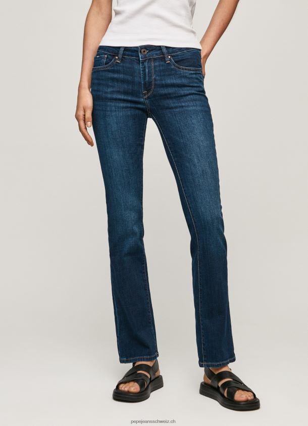 Slim-Fit-Jeans mit mittelhohem Bund von Piccadilly Frauen Pepe Jeans Denim 84XH6T65