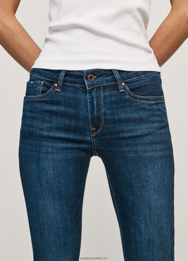 Slim-Fit-Jeans mit mittelhohem Bund von Piccadilly Frauen Pepe Jeans Denim 84XH6T65