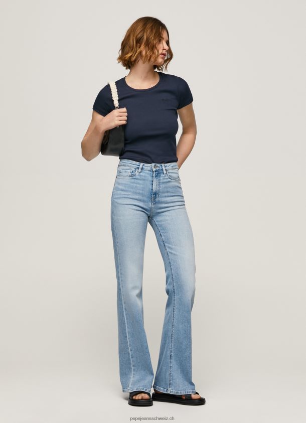 Willa Jeans mit ausgestellter Passform und hoher Taille Frauen Pepe Jeans Denim 84XH6T59