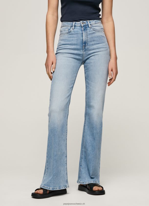 Willa Jeans mit ausgestellter Passform und hoher Taille Frauen Pepe Jeans Denim 84XH6T59