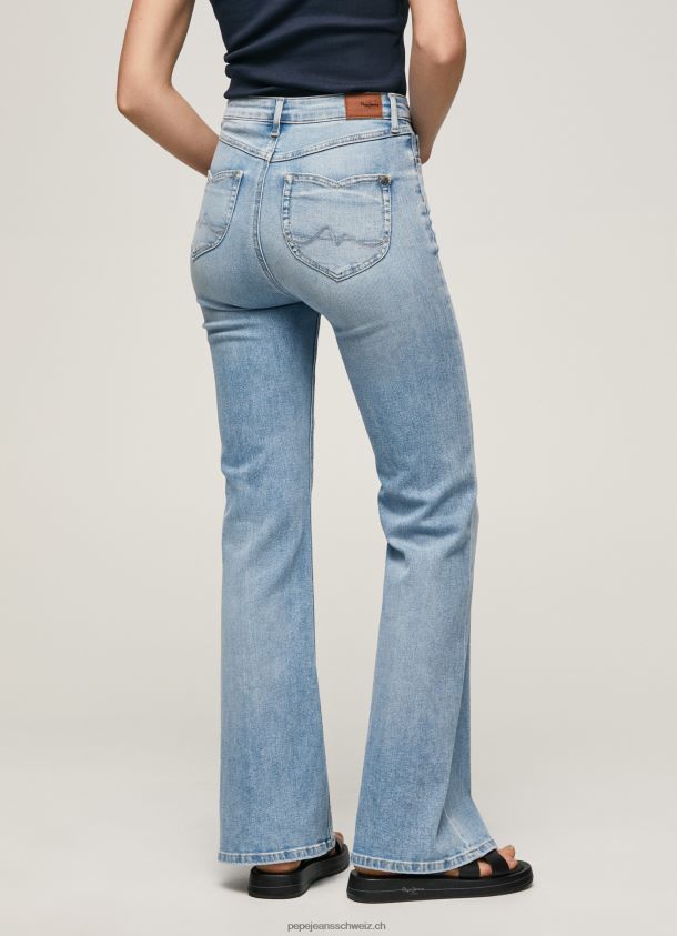 Willa Jeans mit ausgestellter Passform und hoher Taille Frauen Pepe Jeans Denim 84XH6T59