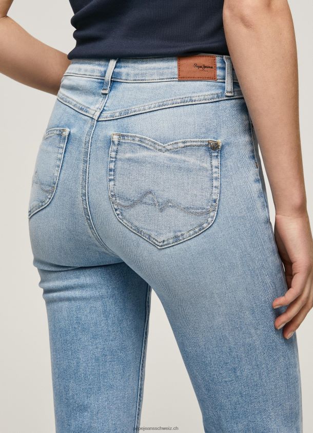 Willa Jeans mit ausgestellter Passform und hoher Taille Frauen Pepe Jeans Denim 84XH6T59