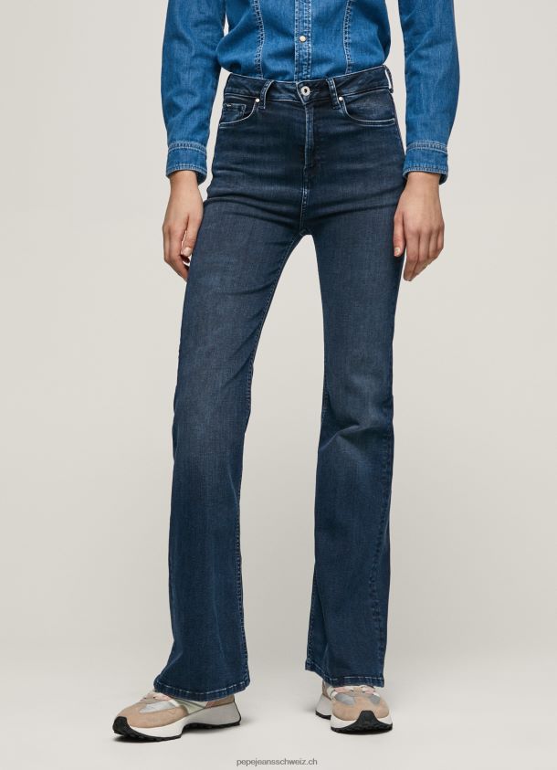 Willa Jeans mit ausgestellter Passform und hoher Taille Frauen Pepe Jeans Denim 84XH6T61