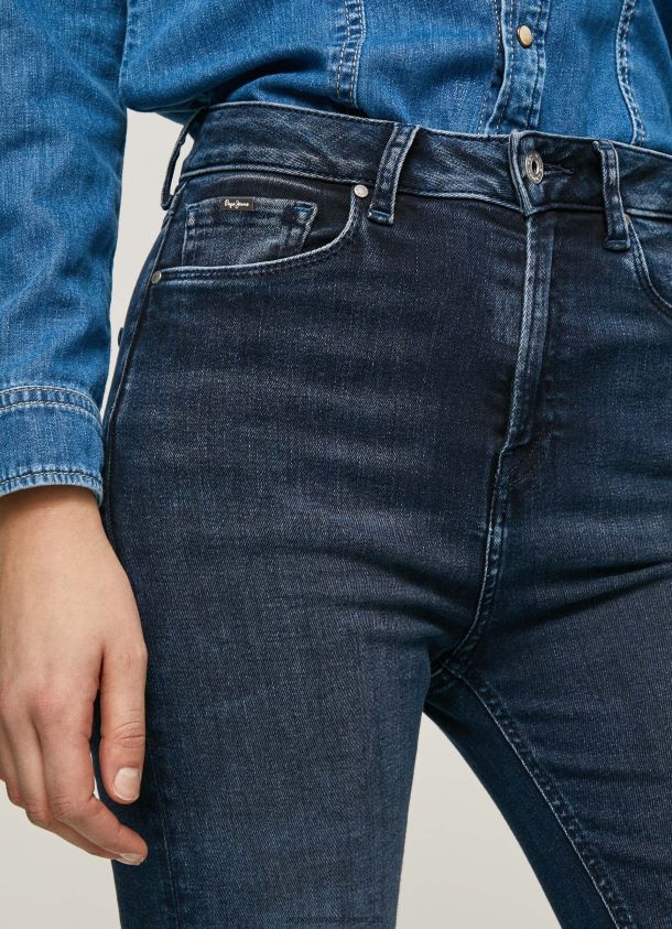 Willa Jeans mit ausgestellter Passform und hoher Taille Frauen Pepe Jeans Denim 84XH6T61