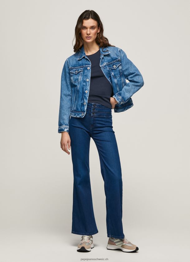 Willa Jeans mit ausgestellter Passform und hoher Taille Frauen Pepe Jeans Denim 84XH6T62
