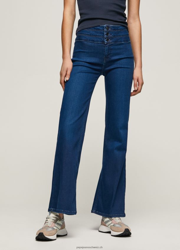 Willa Jeans mit ausgestellter Passform und hoher Taille Frauen Pepe Jeans Denim 84XH6T62