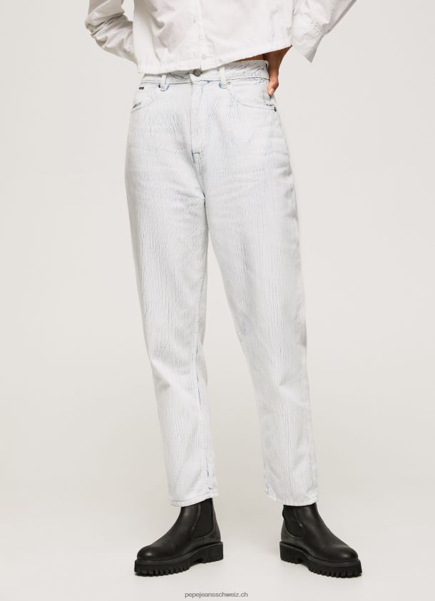 Willow Jeans mit hoher Taille und Tapered Fit Frauen Pepe Jeans Denim 84XH6T66