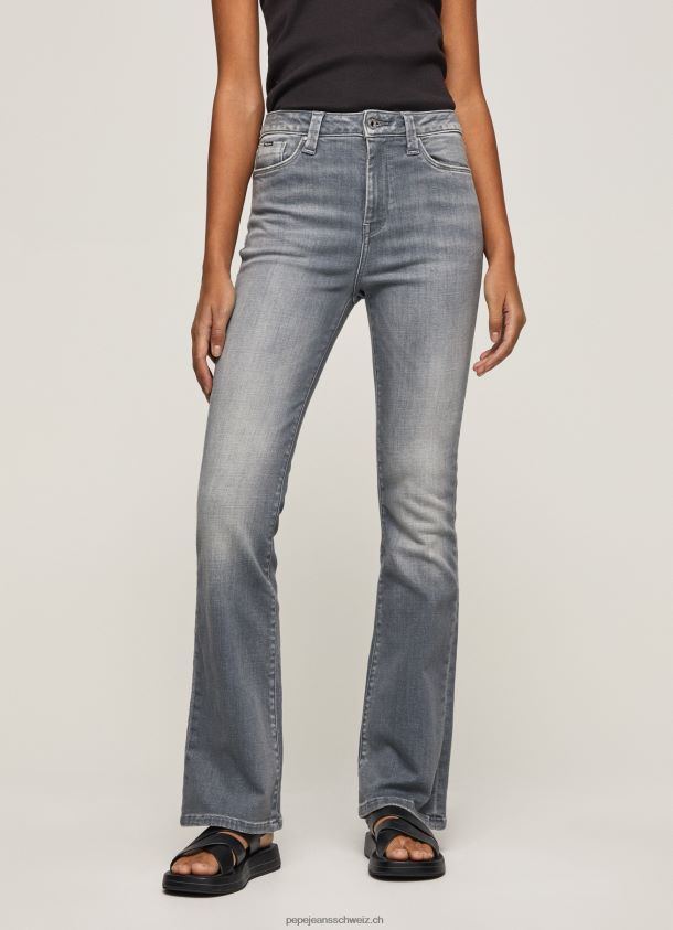 dion hoch taillierte Jeans mit ausgestellter Passform Frauen Pepe Jeans Denim 84XH6T63