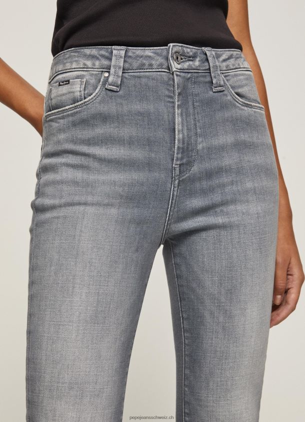 dion hoch taillierte Jeans mit ausgestellter Passform Frauen Pepe Jeans Denim 84XH6T63