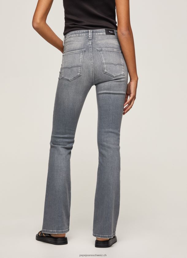 dion hoch taillierte Jeans mit ausgestellter Passform Frauen Pepe Jeans Denim 84XH6T63