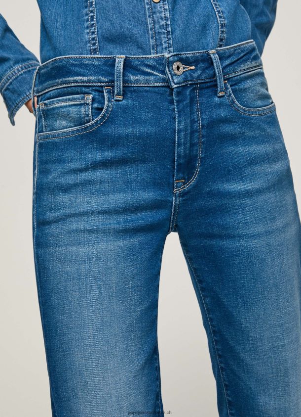 Aubrey Slim-Fit-Jeans mit mittelhohem Bund Frauen Pepe Jeans Denim 84XH6T68