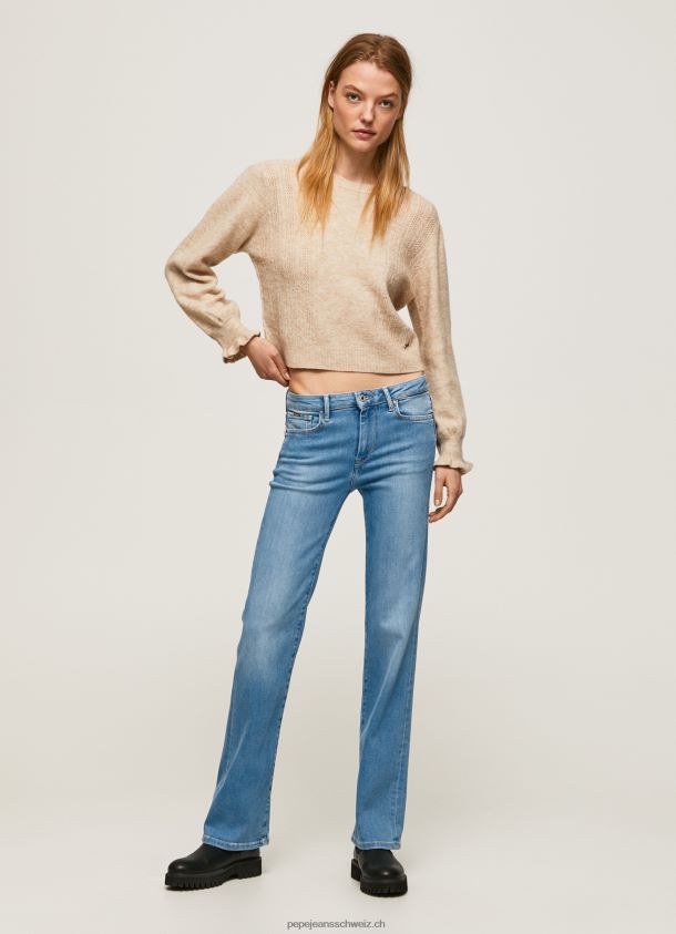Aubrey Slim-Fit-Jeans mit mittelhohem Bund Frauen Pepe Jeans Denim 84XH6T69