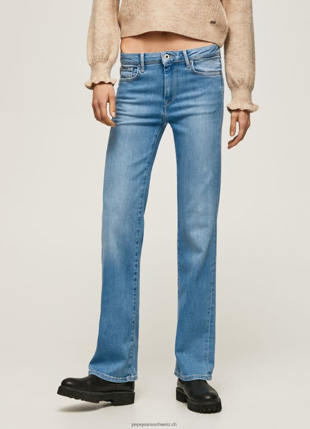 Aubrey Slim-Fit-Jeans mit mittelhohem Bund Frauen Pepe Jeans Denim 84XH6T69
