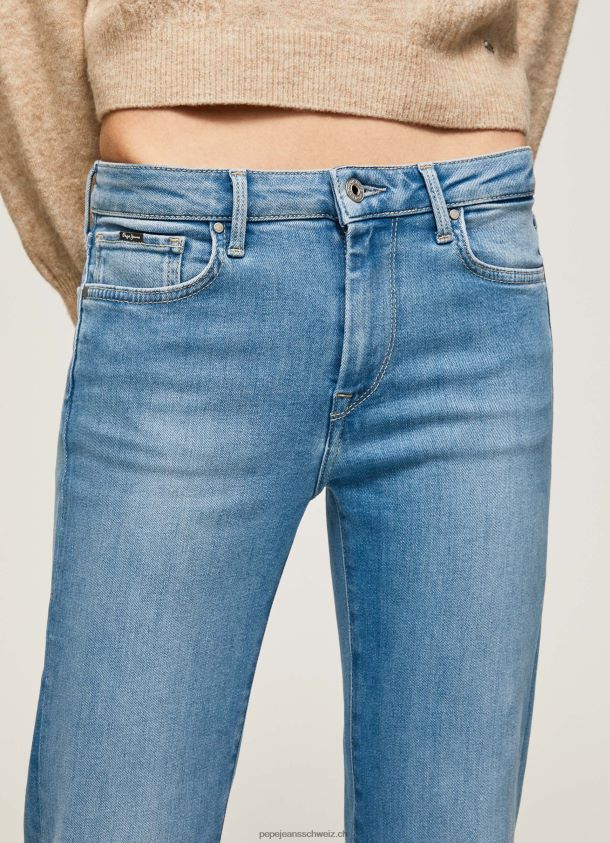 Aubrey Slim-Fit-Jeans mit mittelhohem Bund Frauen Pepe Jeans Denim 84XH6T69
