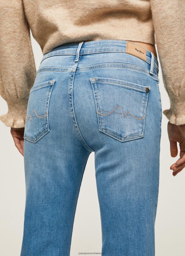 Aubrey Slim-Fit-Jeans mit mittelhohem Bund Frauen Pepe Jeans Denim 84XH6T69