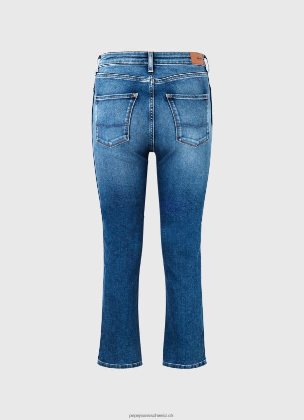 Dion 7/8 Slim-Fit-Jeans mit hoher Taille Frauen Pepe Jeans Denim 84XH6T74