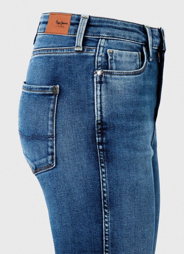 Dion 7/8 Slim-Fit-Jeans mit hoher Taille Frauen Pepe Jeans Denim 84XH6T74