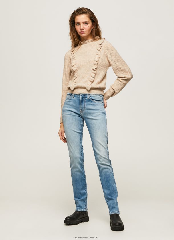 Grace Slim-Fit-Jeans mit hoher Taille Frauen Pepe Jeans Denim 84XH6T67