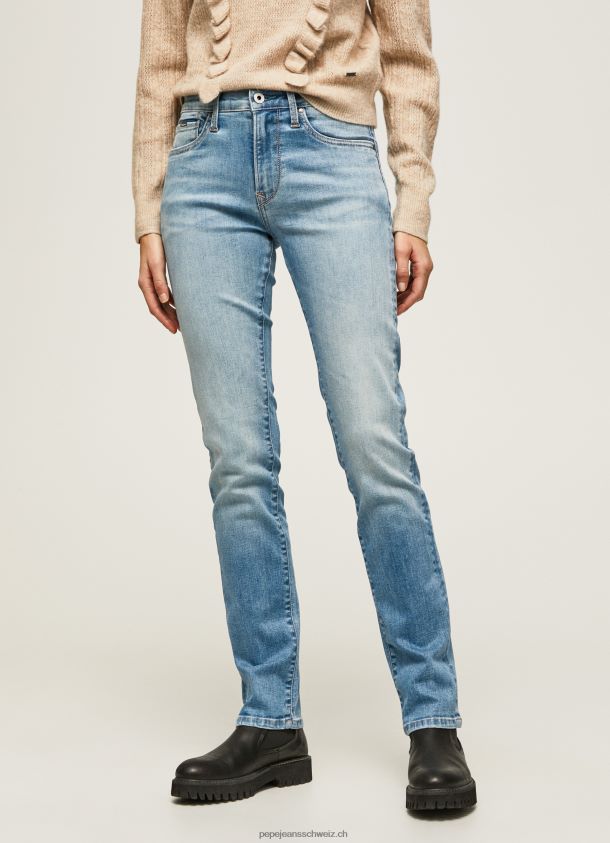 Grace Slim-Fit-Jeans mit hoher Taille Frauen Pepe Jeans Denim 84XH6T67
