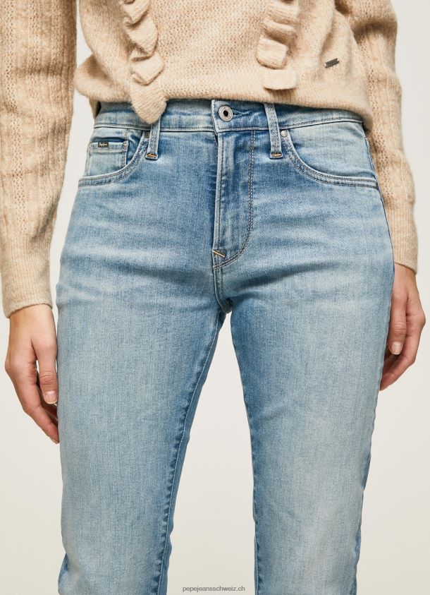 Grace Slim-Fit-Jeans mit hoher Taille Frauen Pepe Jeans Denim 84XH6T67