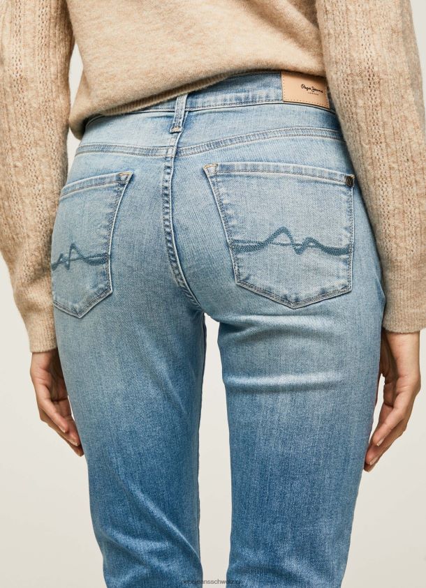 Grace Slim-Fit-Jeans mit hoher Taille Frauen Pepe Jeans Denim 84XH6T67