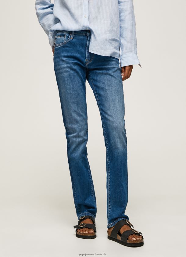 Grace Slim-Fit-Jeans mit hoher Taille Frauen Pepe Jeans Denim 84XH6T70