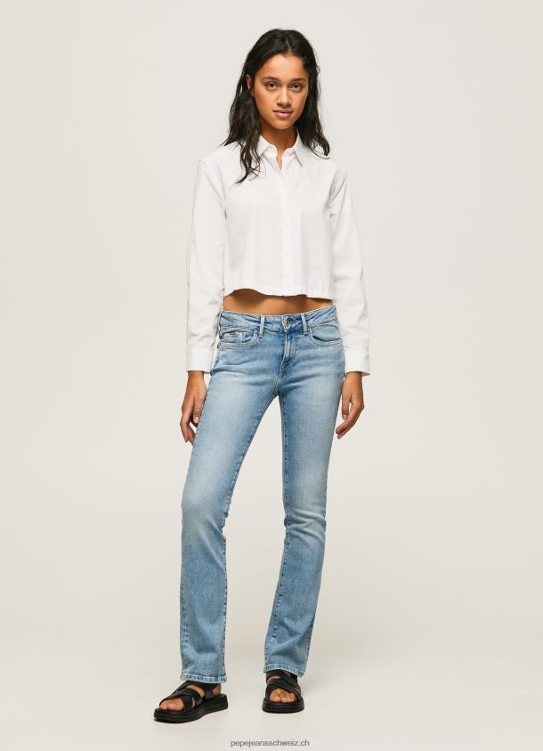 Piccadilly Slim-Fit-Jeans mit mittelhohem Bund Frauen Pepe Jeans Denim 84XH6T72