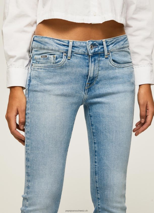 Piccadilly Slim-Fit-Jeans mit mittelhohem Bund Frauen Pepe Jeans Denim 84XH6T72