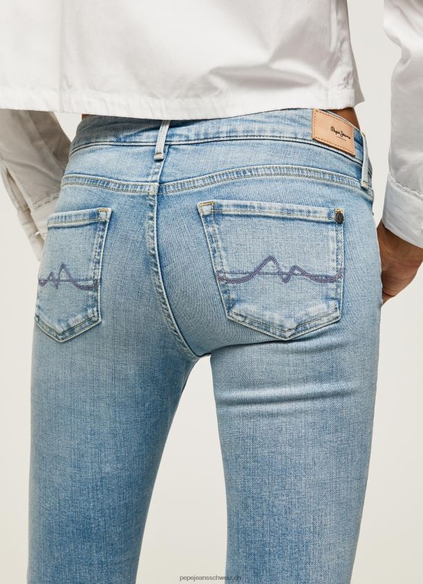 Piccadilly Slim-Fit-Jeans mit mittelhohem Bund Frauen Pepe Jeans Denim 84XH6T72