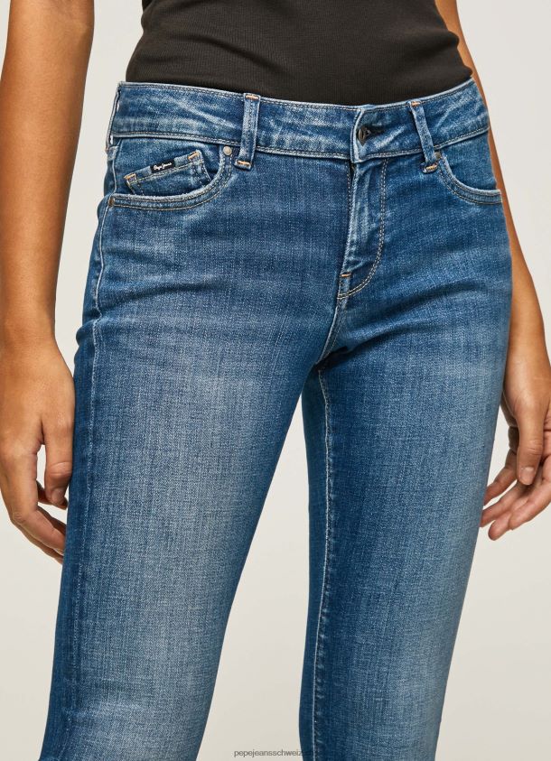 Pixie-Jeans in schmaler Passform mit mittelhohem Bund Frauen Pepe Jeans Denim 84XH6T54