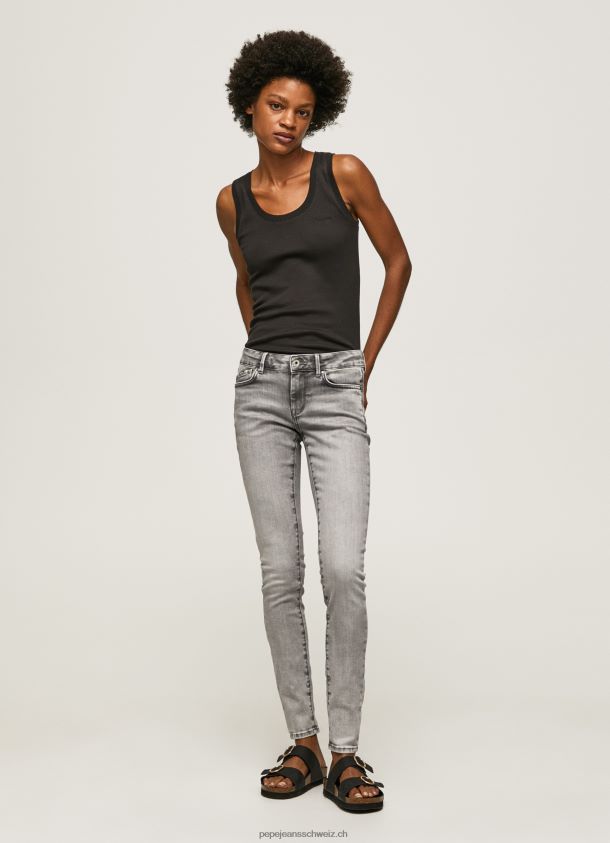 Skinny-Fit-Jeans mit mittelhohem Pixie-Schnitt Frauen Pepe Jeans Denim 84XH6T43