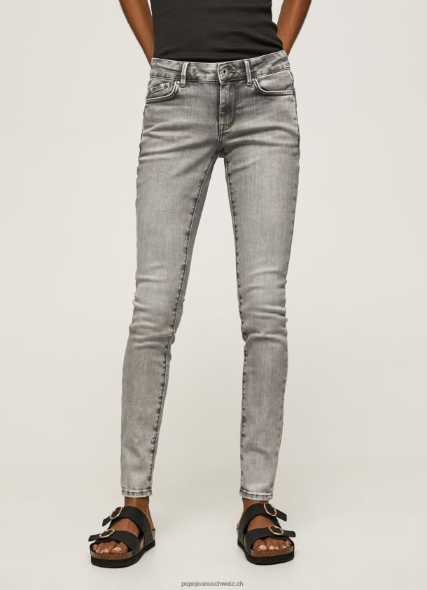Skinny-Fit-Jeans mit mittelhohem Pixie-Schnitt Frauen Pepe Jeans Denim 84XH6T43
