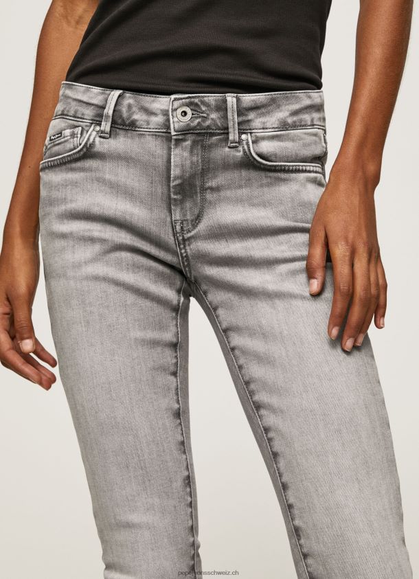 Skinny-Fit-Jeans mit mittelhohem Pixie-Schnitt Frauen Pepe Jeans Denim 84XH6T43