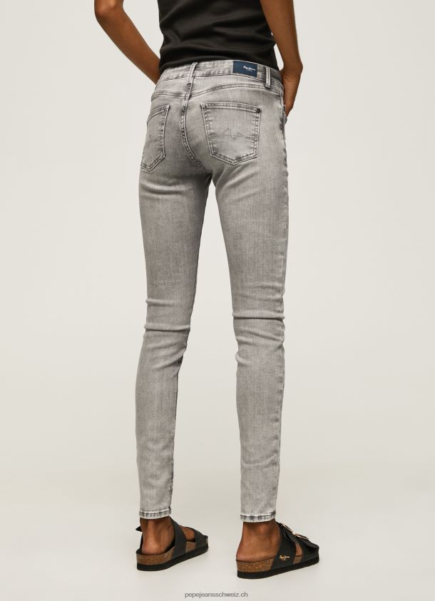 Skinny-Fit-Jeans mit mittelhohem Pixie-Schnitt Frauen Pepe Jeans Denim 84XH6T43