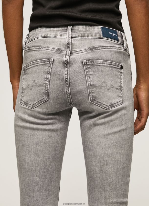 Skinny-Fit-Jeans mit mittelhohem Pixie-Schnitt Frauen Pepe Jeans Denim 84XH6T43