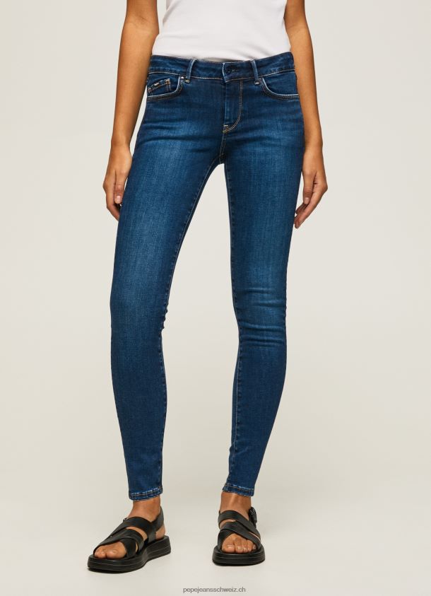 Skinny-Fit-Jeans mit mittelhohem Pixie-Schnitt Frauen Pepe Jeans Denim 84XH6T44