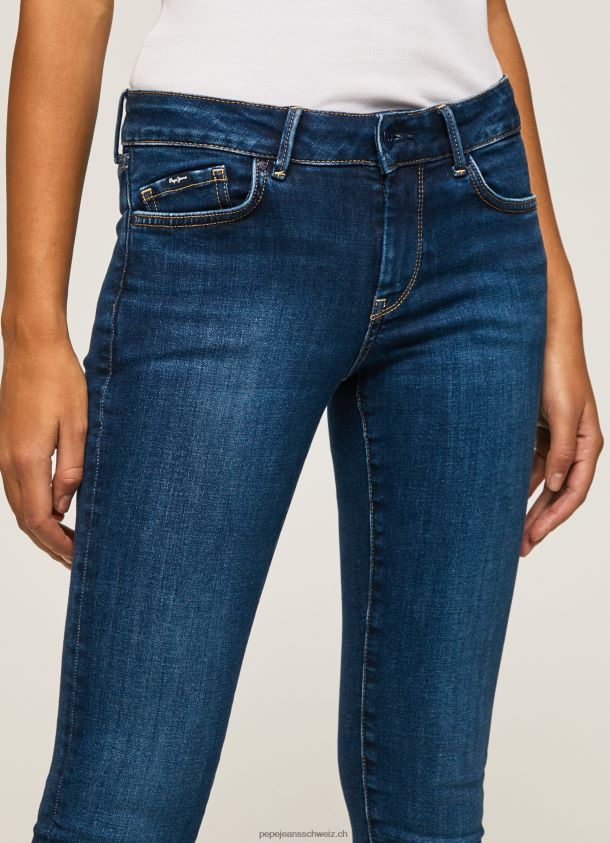 Skinny-Fit-Jeans mit mittelhohem Pixie-Schnitt Frauen Pepe Jeans Denim 84XH6T44