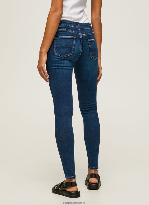 Skinny-Fit-Jeans mit mittelhohem Pixie-Schnitt Frauen Pepe Jeans Denim 84XH6T44