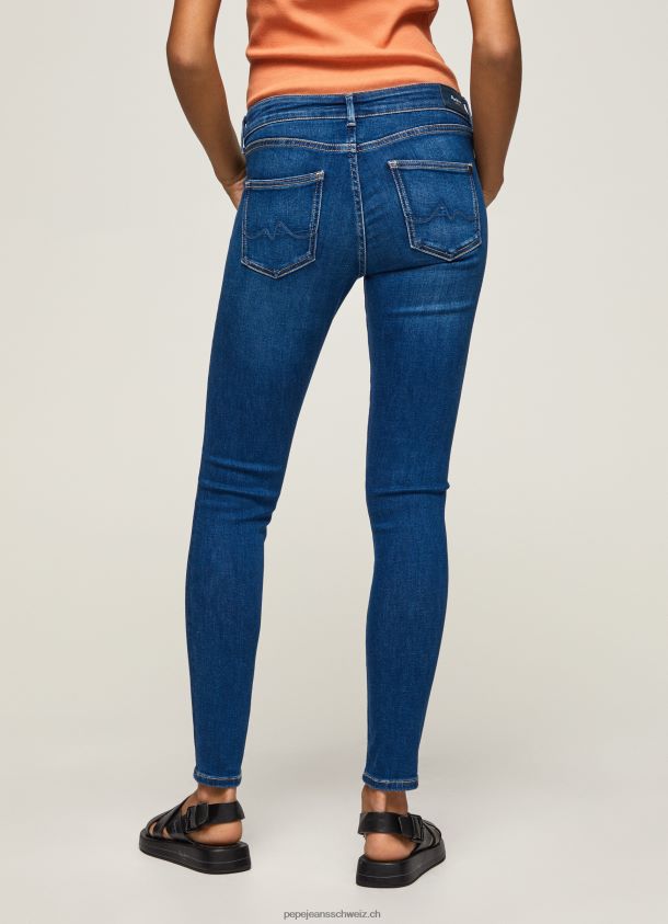 Skinny-Fit-Jeans mit mittelhohem Pixie-Schnitt Frauen Pepe Jeans Denim 84XH6T50