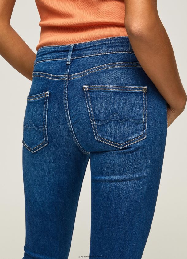 Skinny-Fit-Jeans mit mittelhohem Pixie-Schnitt Frauen Pepe Jeans Denim 84XH6T50