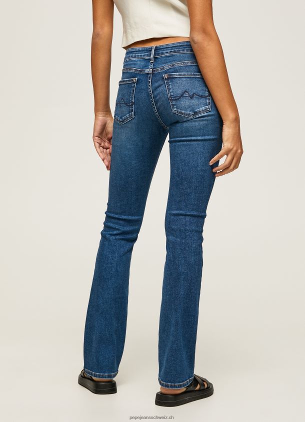 Slim-Fit-Jeans mit mittelhohem Bund von Piccadilly Frauen Pepe Jeans Denim 84XH6T71