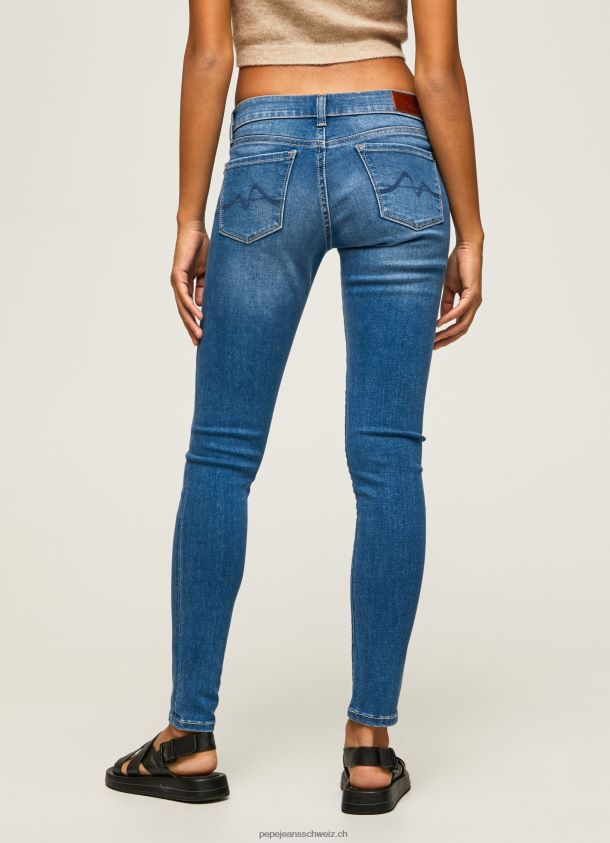 Soho Skinny-Fit-Jeans mit mittelhohem Bund Frauen Pepe Jeans Denim 84XH6T48