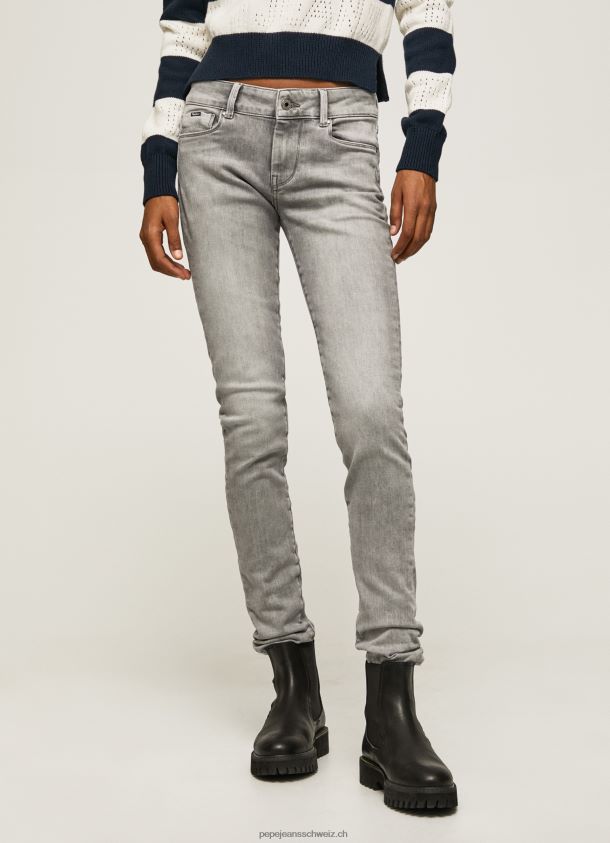 Soho Skinny-Fit-Jeans mit mittelhohem Bund Frauen Pepe Jeans Denim 84XH6T49